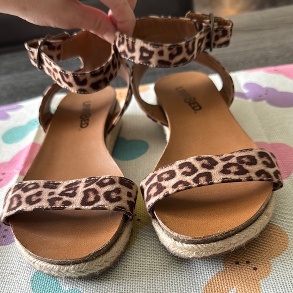 Unlisted Shoes - Leopard Print Women's Sandals
